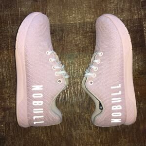 NOBULL Outwork Trainer Shoe Sneaker Pink Womens 7 Mens 5.5 Crossfit Fitness